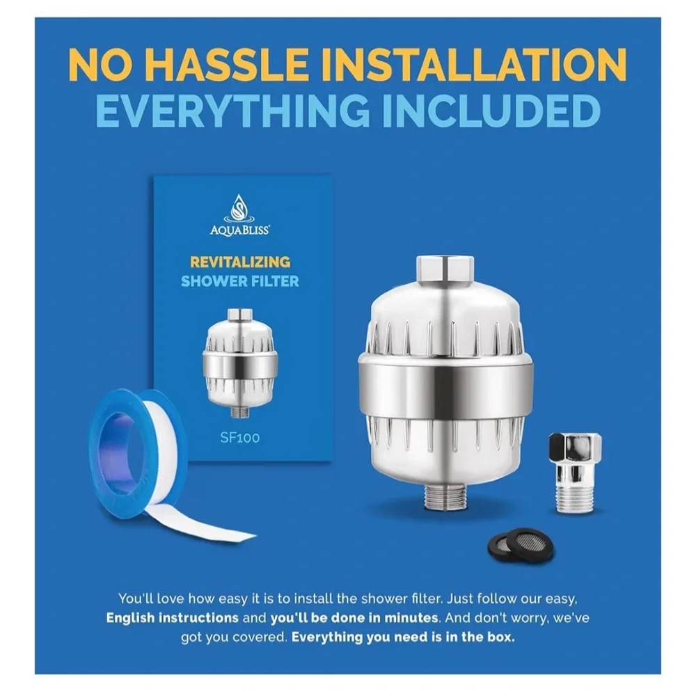 NWT SF100 Revitalizing Shower Filter - Silver